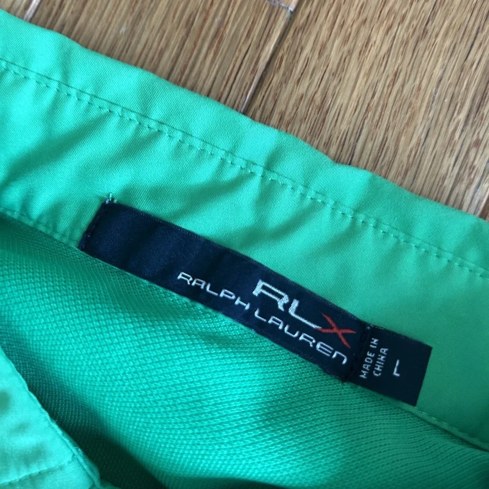 RLX Polo Shirt‎ Mens Large Green Ralph Lauren Golf Performance